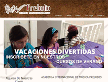 Tablet Screenshot of academiapreludio.org