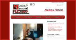 Desktop Screenshot of academiapreludio.com