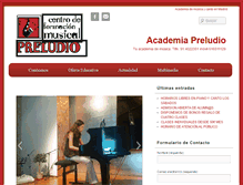 Tablet Screenshot of academiapreludio.com